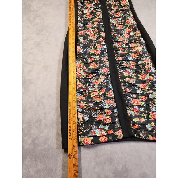 Bailey 44 Ruched Ponte Print Divide Dress Size Medium ANTHROPOLOGIE Floral - Picture 6 of 10